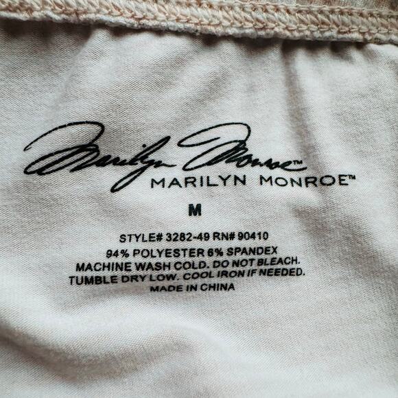 Marilyn Monroe Womens Ruffled Pink Striped Pajama Shorts PJ Pants Sz Medium - Picture 4 of 4